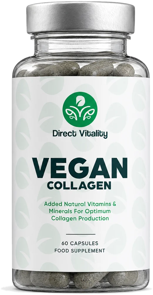 Direct Vitality Vegan Collagen bottle, 60 capsules