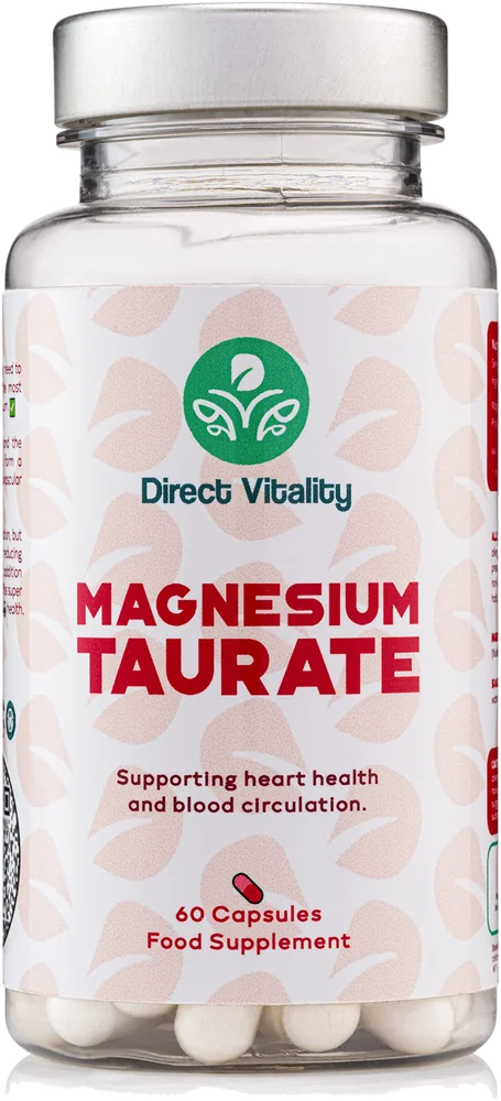 Direct Vitality Magnesium Taurate bottle, 60 capsules